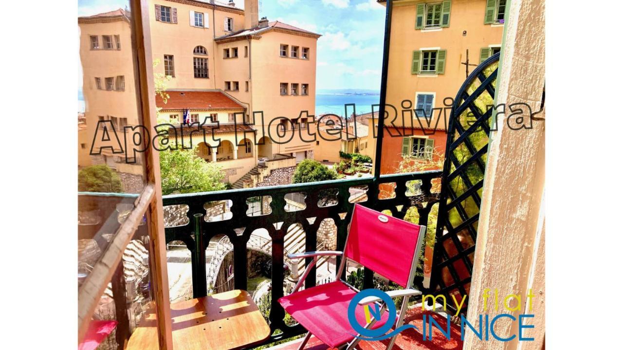 Aparthotel Riviera - Balcon Honore 1 - Old Town - 5 Mn Promenade Des Anglais Et Plage - Charme Absolu - Appartement 2 Pieces Avec Balcon Ac - Vue Mer Et Ville 니스 외부 사진